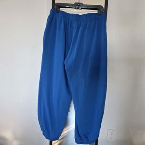 Anthropologie Cobalt Blue Elastic Waist Joggers